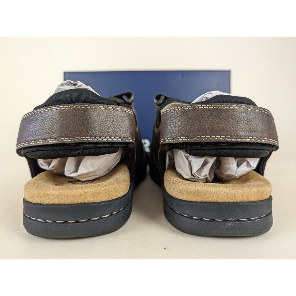 Dockers Sandals Mens 11 M Newpage Quarter Strap Sporty Brown Leather Shoes NEW - Picture 8 of 12
